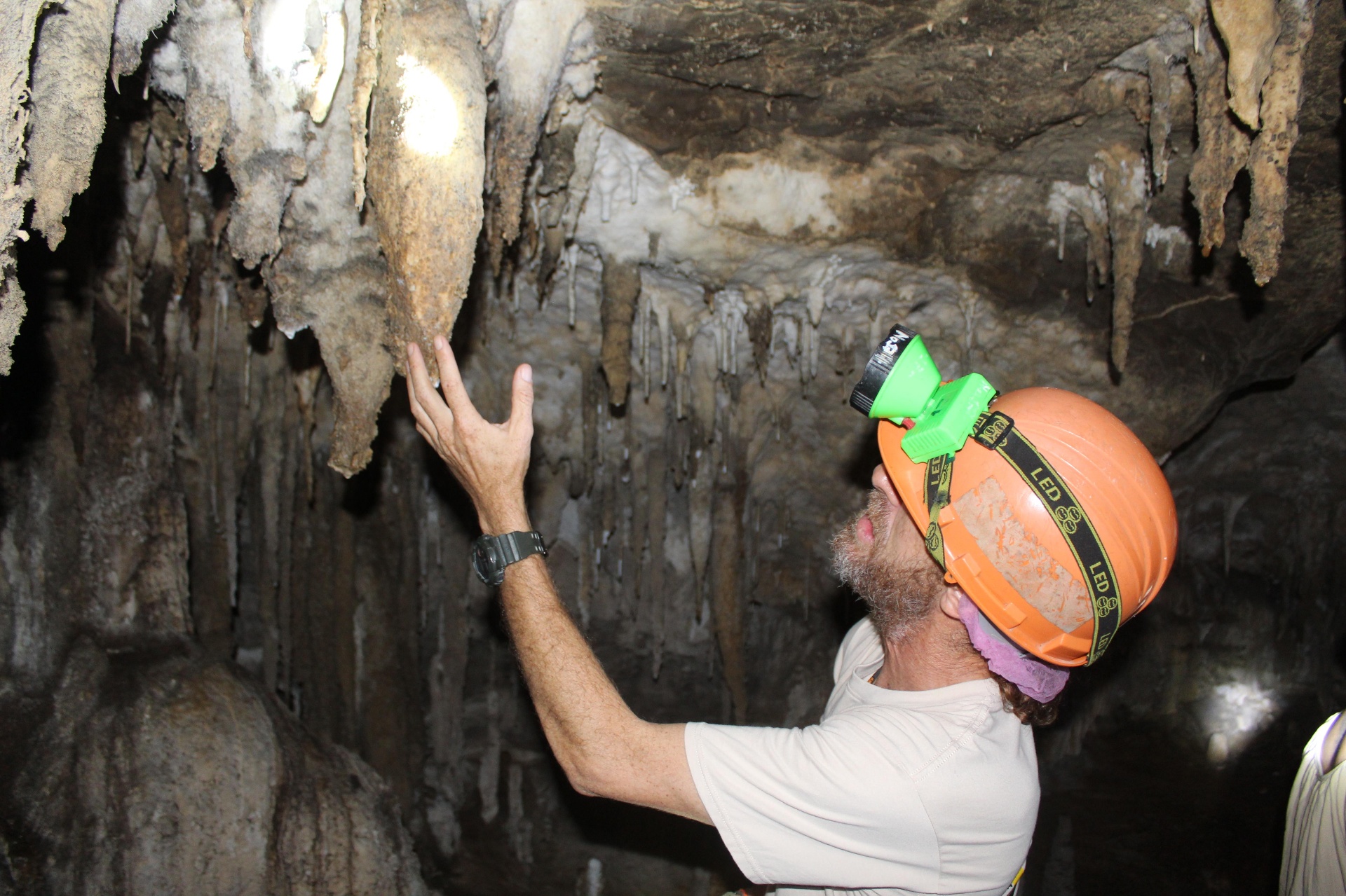 Cave formations up close