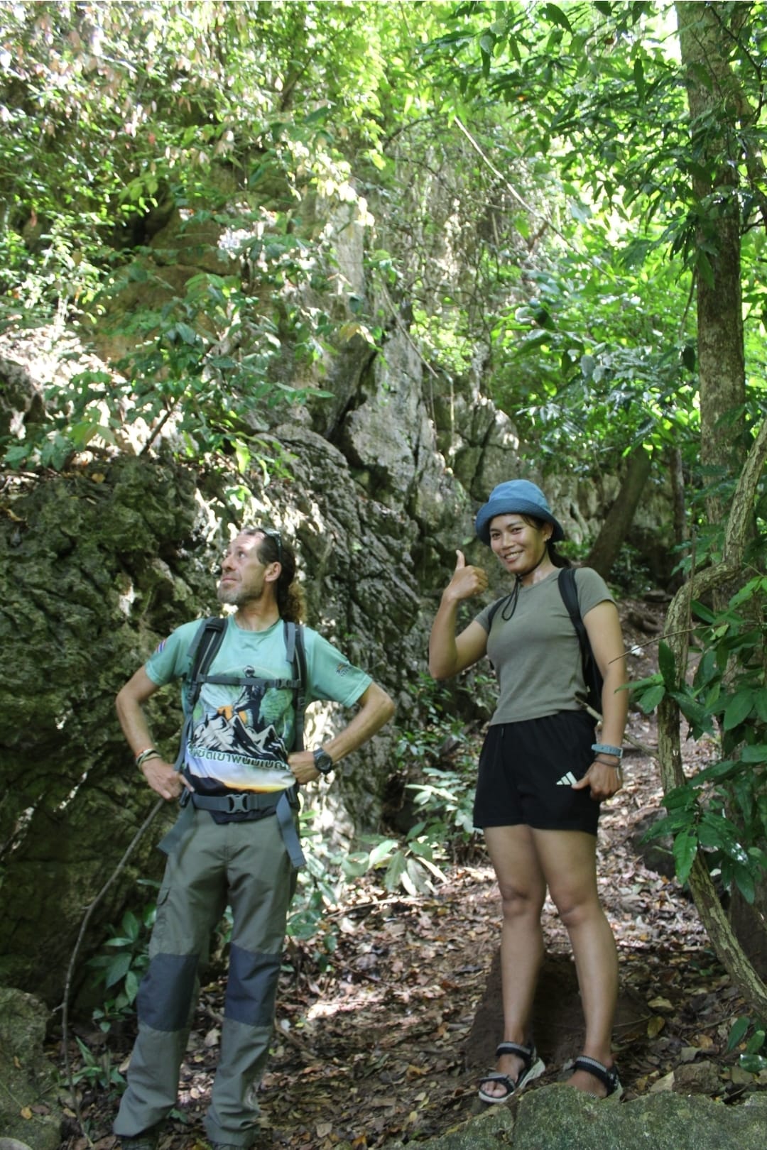 Guides on a jungle trek in Krabi